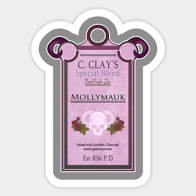 Dead People Tea - Molly Sticker by kovah